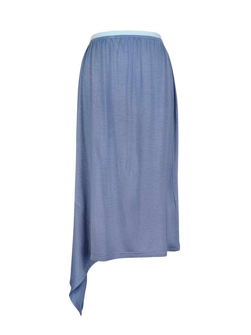 medium asymmetric skirt (blue)